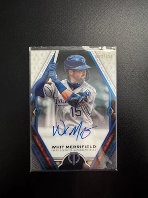 2021 Topps Tribute Tribute Auto Blue /150 Whit Merrifield #TA-WM Auto - ROYALS - Image 1 of 2