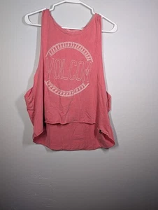 Volcom Damen korallefarbenes Muskel-Tanktop T-Shirt Größe Extra Large - Bild 1 von 7
