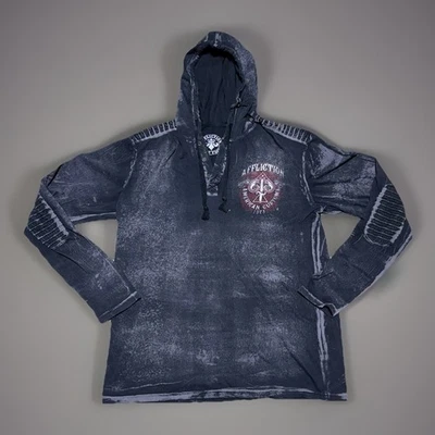 Sudadera con capucha ligera XL para hombre Affliction Live Fast/American Customs 1973 Foto 1 de 4