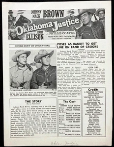 OUTLAWS OF TEXAS Original Film Pressebuch Johnny Mack Brown Cowboy Western - Bild 1 von 3