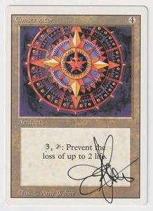 Signed Conservator MP Revised Edition Artist Amy Weber 1994 MTG Magic Vintage! - Picture 1 of 2