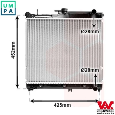 RADIATOR ENGINE COOLING 52002055 FOR SUZUKI JIMNY/Open/Off-Road/Vehicle/Closed - Image 1 of 4