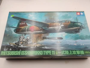 Vintage Tamiya 1/48 Mitsubishi Isshikirikko Type 11 G4M1 scatola aperta parti sigillate - Foto 1 di 14