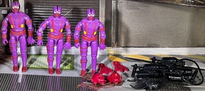 COBRA HYDRO-VIPERS Ver 1 Lote de 3 + Accesorios - 1988 Vintage GI Joe 3,75 pulgadas Foto 1 de 4