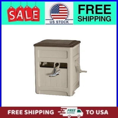 Mangueira de jardim externa Suncast 225' esconderijo com recipiente de armazenamento e guia de mangueira, - Imagem 1 de 3