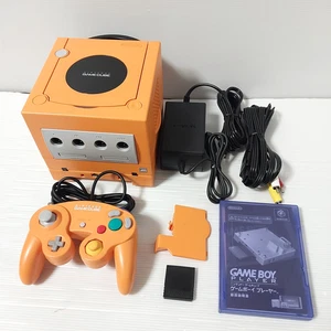 Nintendo GameCube Spice Orange Console w Gameboy player Region Free Import Japan - Picture 1 of 15