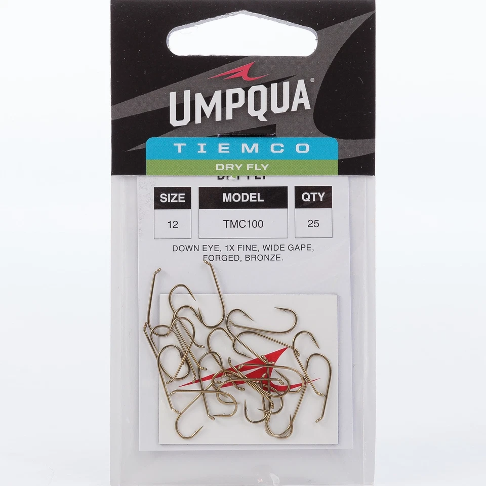 Umpqua TIEMCO Fly Tying Hooks TMC 100 (25 Pk) 12 (d)