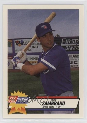 1993 Fleer ProCards AAA All-Star Game Eduardo Zambrano Eddie Zambrano #AAA-6 - Image 1 of 2