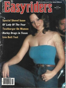 MARCH 1985 EASYRIDERS MAGAZINE MOTORCYCLES GIRLS DAVID MANN SHOVEL HARLEY DRAGS - Picture 1 of 1