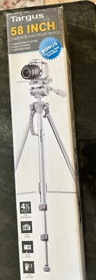 Targus Extendable 58 Inch Camera Tripod~ Model TGT-BK58T quick release plate NIB - Image 1 of 4