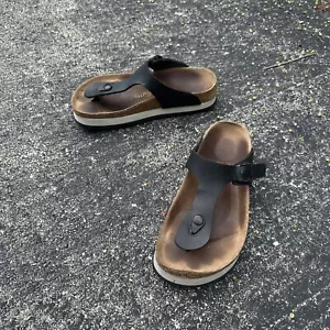 Papillio by Birkenstock Gizeh Plateau Sandalen schwarz Birk-Flor Damen 7 38 M 5 - Bild 1 von 24