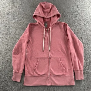 Gap Womens Hoodie Pink Size Small Full Zip Pockets Drawstring Cotton Blend - Picture 1 of 11