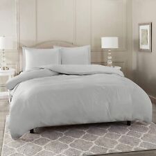 Premium bedding set 1000 Thread Count Egyptian Cotton Silver Grey Solid &TwinXL