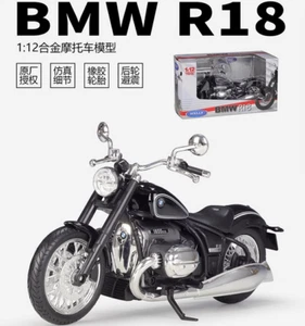 1:12 Welly BMW R18 2020 Retro Cruiser Motorcycle Diecast Model Bike Tour - Picture 1 of 3