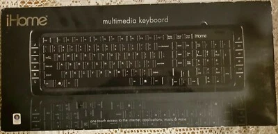 iHome IH-K200MB Wired Multimedia Keyboard New - Image 1 of 4