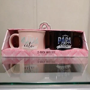 2-PK MUG SET MAMA cita & PAPA cito Coffee Tea Mug Cup 16 Oz New - Picture 1 of 3