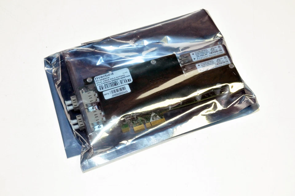 Riverbed NIC-01G-2SX Dual Fiber SX GIG-E PCIe Server Adapter  410-00101-01 - Image 1 of 4