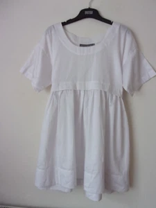 NEW Sample Antipodium White Cotton Silk Tie Dress with Bells Size: 8 READ - Picture 1 of 9