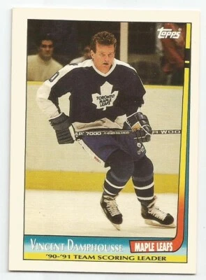 VINCENT DAMPHOUSSE 1991-92 TOPPS TEAM SCORING LEADERS CARD NM-MT CONDITION - Image 1 of 2