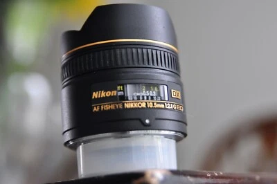 Objetivo Nikon Nikkor AFS 10,5 mm d40,50,60,3000,3100,3200,7000,7100,7200 Foto 1 de 4