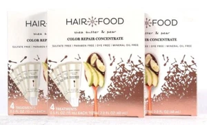 3 Boxes Hair Food 2 Oz She Butter & Pear 4 Ct Color Repair Concentrate Treatment - Picture 1 of 1