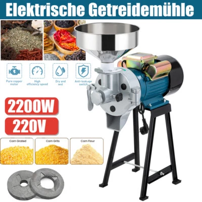 Getreidemühle Hochleistungs-Futtermehl-Müslimühle Weizenmühle Trocken Nassmühle - Bild 1 von 4