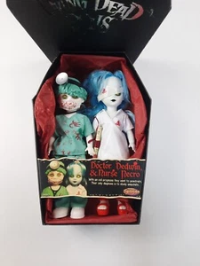 Dr. Dedwin & Nurse Necro Living Dead Dolls w/ Coffin Mezco Toyz 2000 - Retired - Picture 1 of 7