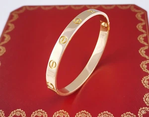 Cartier Love Armreif 18K Gelbgold Größe 17 mit Box & Zertifikat - Bild 1 von 9