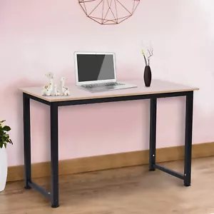 Computer Desk PC Writing Table Home Office Workstation Adjustable Feet St - Picture 1 of 8