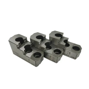 3PCS/set 10" Hydraulic Hard Jaws Three Steps CNC Lathe Chuck Claw Durable - Picture 1 of 24