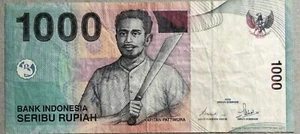 Indonesia 2000 1000 Rupiah Note RLY 971774 - Picture 1 of 2