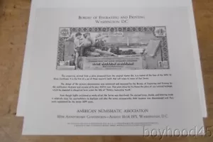 U.S. BUREAU OF ENGRAVING & PRINTING SOUVENIR CARDS-$1,$2,$5,$10 Silver Certs. - Picture 1 of 4
