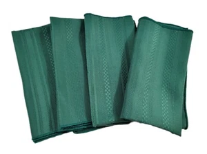 Set of 4 Dinner Napkins Green Cloth 20"x20" - Picture 1 of 7