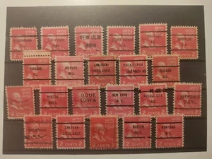1937 Presidential Issue,J.Adams,Used,few LH,NG,Precancelled from diff.cities - Picture 1 of 1
