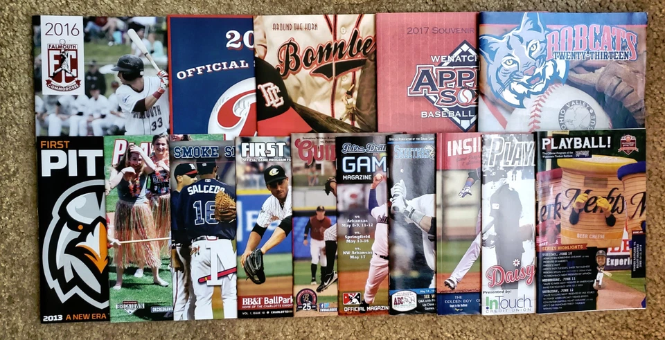 15 Minor League Baseball Programs, 2013-2014 - Image 1 of 1