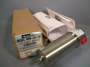 Parker 6000 Series Balston Compressed Air Filter 1/2" ANPT Ports 6904N-OA1-DX - Picture 1 of 4