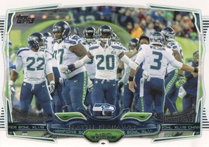 2014 Topps #257 Seahawks Super Bowl/Russell Wilson/Jeremy Lane/Robert Turbin