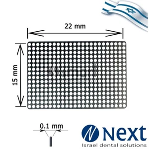 Surgical Titanium membrane 22x15x01 Ø 0.6 mesh bone tack barrier  - Picture 1 of 4