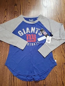 Touch New York NY Giants Football Shirt Womens Size Large NFL NWT Alyssa Milano - Picture 1 of 10