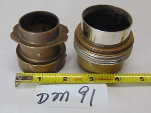 Vintage Antique Camera Adapter Brass Lot of 2 Screw On Unbranded - Picture 1 of 6