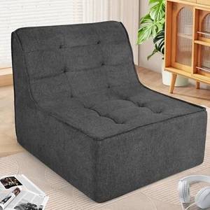 Bean Bag Chair with High-Density Sponge Filling, Soft Bean Bag Couch for Relax🔥 - Picture 1 of 46