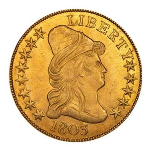 1803 $10 Gold Eagle Capped Bust Right Small Stars Reverse (CAC) MS64+ - Picture 1 of 4