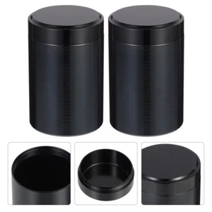 2 Pcs Japanese Tea Canister Tea Storage Can Tinplate Tea Canister - Picture 1 of 12