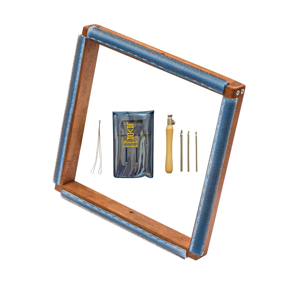 Cadre aiguille poinçonnée 45*45" et lot de 3 aiguilles poinçonnées Lavor - Photo 1/1