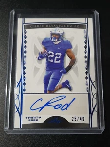 Chris Rodriguez Jr. - Leaf Trinity 2022 - Commanders - Blue - Auto - /49 - Bild 1 von 2