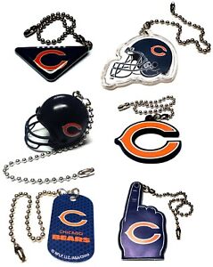 CHICAGO BEARS NFL FOOTBALL LIGHT LAMP PULL 6" CHAIN EASY CONNECTOR YOU PICK