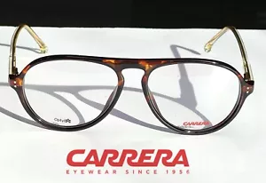 New CARRERA Eyeglasses Aviator 200 086 Havana/Gold Plastic Frame 54-145 Original - Picture 1 of 9