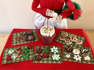 Xmas 1:6 Homemade Cake ~ Cake stand ~ Cookies~ Brownies Nice With Barbie, Byers - Picture 1 of 12