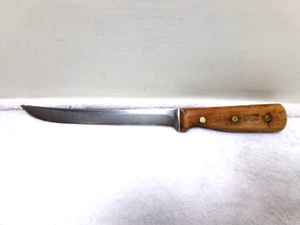 Vintage CHICAGO CUTLERY 66S 8" Carving Knife Walnut Handle USA - Picture 1 of 3