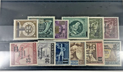 Germany Deutsche Reich stamps Various Sets Mint High Value 1945 TOP - Image 1 of 3